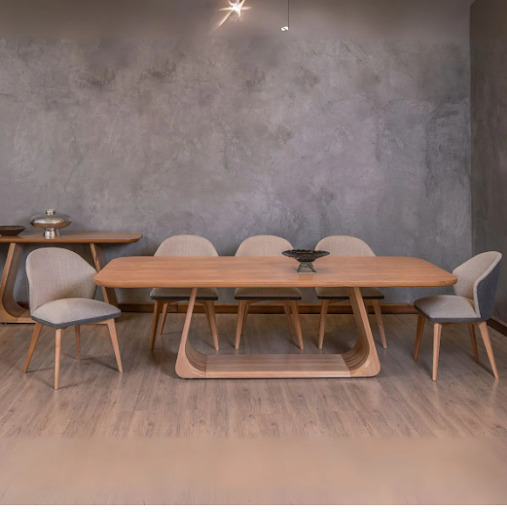 Elegância Orgânica na Sua Sala de Jantar Descobrindo a Beleza da Mesa com Base Esculpida