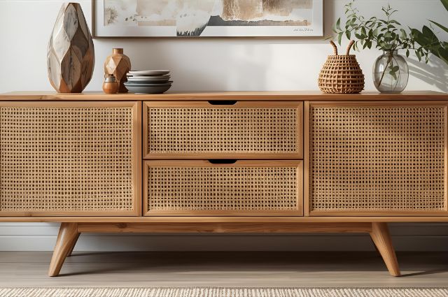 Linha Jurerê: A Perfeita Harmonia entre Madeira Maciça e Tela de Rattan